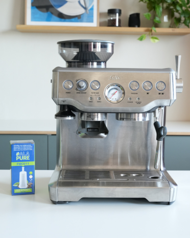 Sage limescale filter next to Solis Grind & Infuse Pro